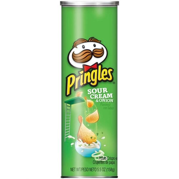 Pringles Sour Cream & Onion Potato Crisps 158g