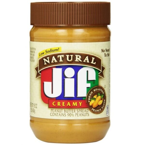 Jif Creamy Natural Peanut Butter Spread